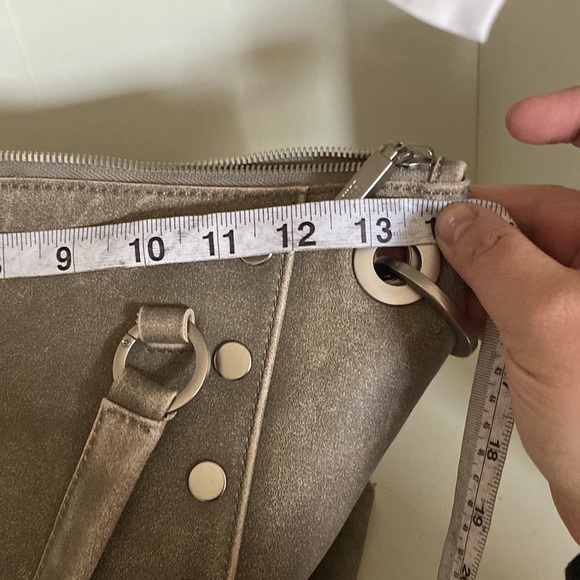 Hammitt Taupe Suede Studded Tote Bag - Picture 12 of 15